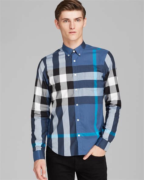 burberry brit button down shirt|More.